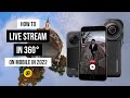 How to Live Stream in 360°  with Insta360 ONE RS 1-Inch 360 or X3 in 2022 | On Facebook and YouTube