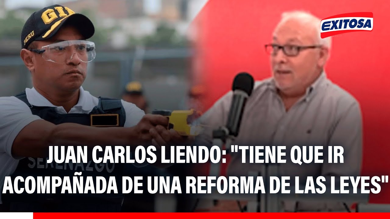 🔴🔵 Juan Liendo sobre pistolas eléctricas: "Tiene que ir acompañada de una reforma de las leyes"