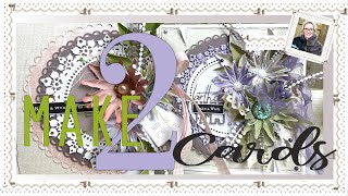Make TWO Birthday Cards!! #birthdaycard #diecutting #flowers