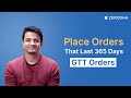 How To Place Good Till Triggered GTT Orders A Complete Guide