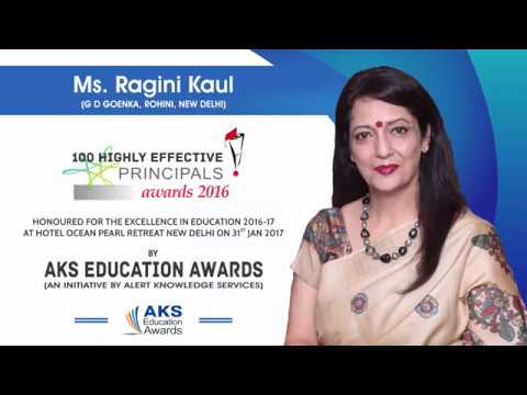 100 Highly Effective Principals of 2016 - Ragini Kaul