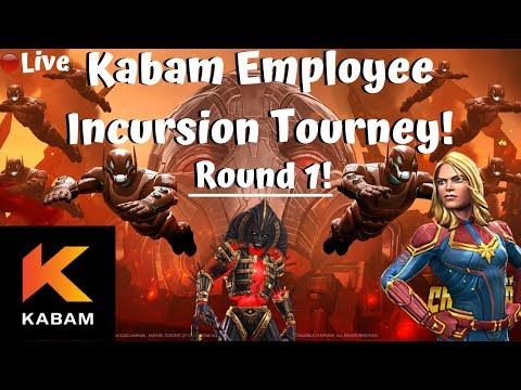 Kabam Employee's  Incursion Tourney! Round 1!! Live! - Marvel Contest of Champions