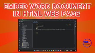 Download the video "How to Embed Word Document in HTML Web Page - Step-by-Step Guide"