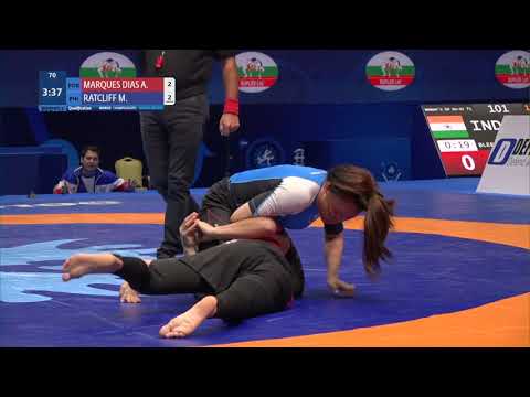 Qual. Women's GP No-Gi - 53 kg: A. MARQUES DIAS (POR) v. M. RATCLIFF (PHI)