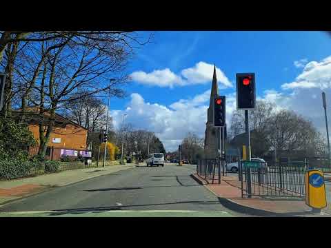 Manchester Driving 🚘  in a Sunny ☀️  cloudy ⛅️  Day / driving with relaxing music 🎶