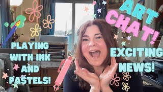 August Art Studio Vlog- Exciting News! Enamel Pin Reveal, Inktober Prep, and Soft Pastels!
