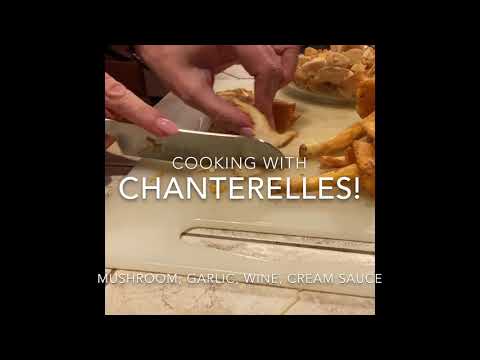 Chanterelle Mushroom Garlic Wine Sauce