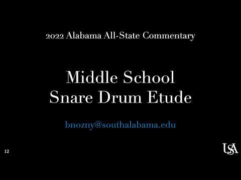 Snare Drum - Middle School All-State 2023