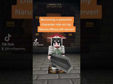 Becoming an OP character role on my Naruto Minecraft server! #shorts #naruto #minecraft #boruto