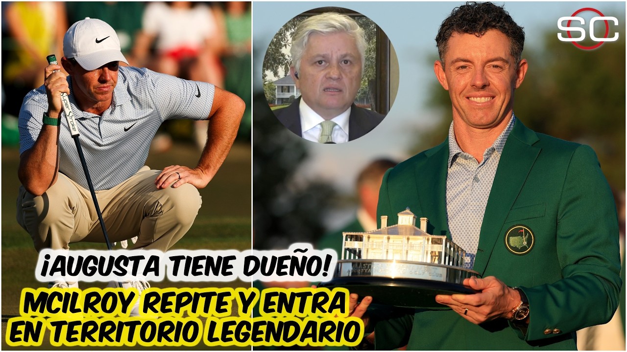 HISTÓRICO. RORY MCLLOROY, CAMPEÓN del MASTERS 2026. 2da chaqueta verde consecutiva | SportsCenter