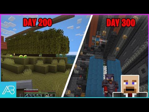 Insane 100 Day Minecraft Challenge - Expanding Border
