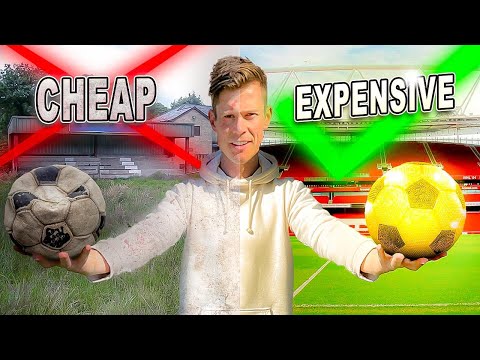 WORLD'S CHEAPEST Vs EXPENSIVE FOOTBALL PRODUCTS PUT TO THE TEST... IS THERE REALLY A DIFFERENCE????