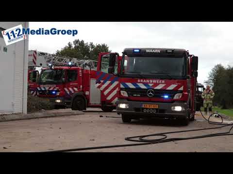 08 oktober 2017 Bedrijfsbrand La Place De Bloemheuvel A12 Woudenberg