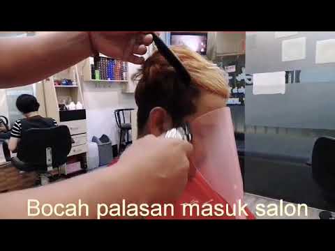Potong Rambut bocah palasan ingin ala korea 😆😃😃😃2020