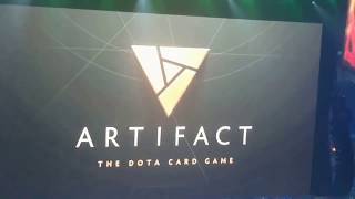 Artifact new game announcement from Valve crowd reaction