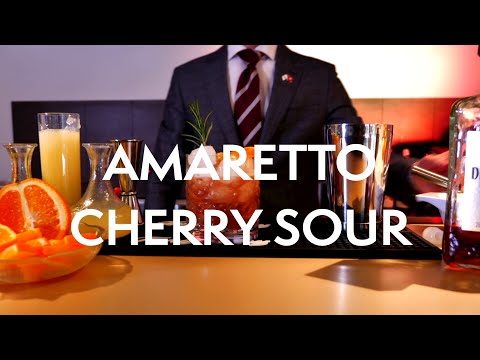 Amaretto Cherry Sour | HTMi Switzerland Cocktail Tutorial