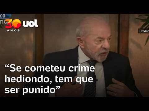 Lula admite mudança de ideia sobre redução da maioridade penal para 16 anos em crimes hediondos