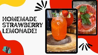 HOW TO MAKE HOMEMADE STRAWBERRY LEMONADE AT HOME! | A REFRESHING SUMMER DRINK RECIPE!