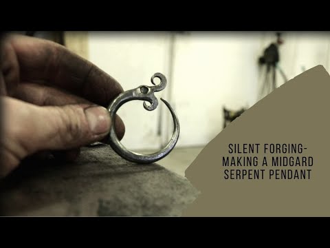 Blacksmithing for Beginners - Making the Midgard Serpent Pendant, hammering basics