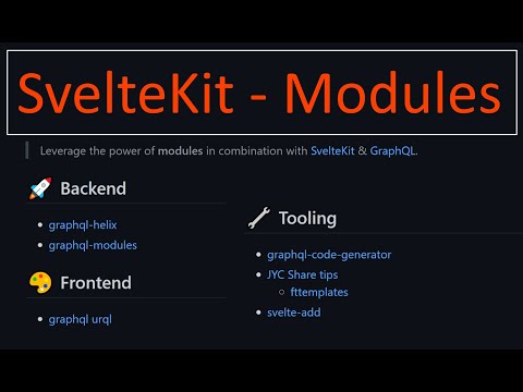 SvelteKit - Composition with Modules & GraphQL