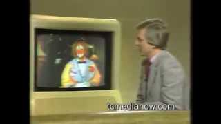 Don Shelby interviews a clown in 1982