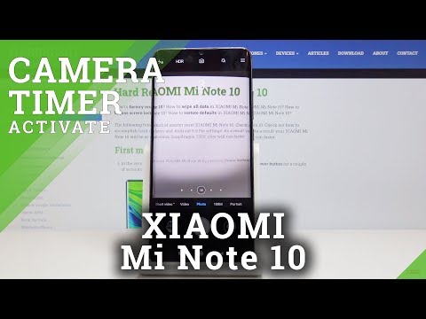 How to Set Camera Timer in XIAOMI Mi Note 10 – Camera Countdown