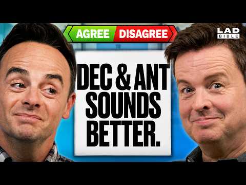 安迪和德克想法一樣嗎？｜意見不合！ (Do Ant and Dec Think the Same? | Agree to Disagree)