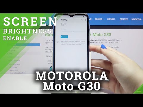 How to Switch On Eye Comfort Mode in Motorola Moto G30 – Customize Brightness