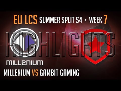 LCS Highlights Millenium vs Gambit Gaming SuperWeek 7 EU Summer 2014 S4 SHC vs SK W7D2 Season 4