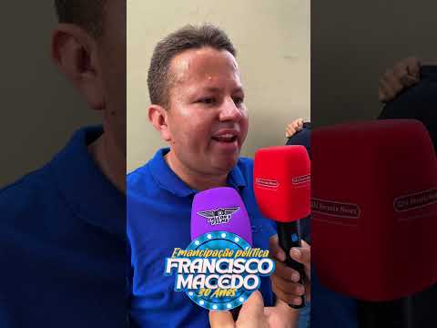 Prefeito de Francisco Macedo Adeilson Carvalho ( Novim )30 anos de emancipação política de Francisco