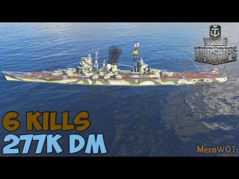 World of WarShips | Zao | 6 KILLS | 277K Damage - Replay Gameplay 1080p 60 fps