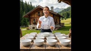 Sada 6 ks: Prémiové bílé misky s kamennou strukturou (750 ml)