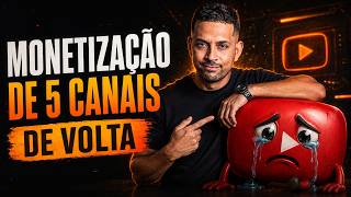 🚨 AFROUXOU! YouTube Está Devolvendo Monetização de Milhares de Canais (Oportunidade Histórica)