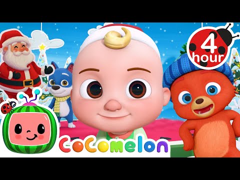 Up on the Housetop Dance Party + More | Cocomelon – Nursery Rhymes | Fun Cartoons For Kids | 3 Hours