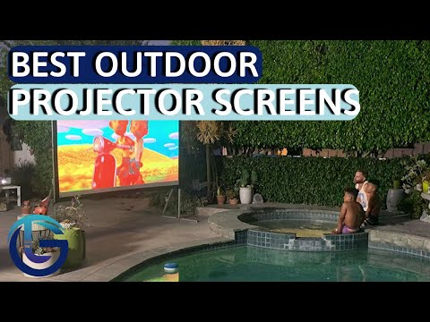 Outdoor Projector Screen, Projector Screen Pull Down Foldable Projection Screen, High Definition Projector Screen, Mini Projection Screen with 8 Hooks Screen Projector for Home video review thumbnail