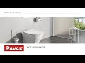 Купити унітаз равак підвісний X01671 Ravak Classic RimOff 01671 білий прямокутний безободковий в Києві vannaja.kiev.ua