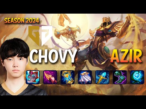 GEN Chovy AZIR vs AHRI Mid - Patch 14.4 KR Ranked CHALLENGER | lolrec