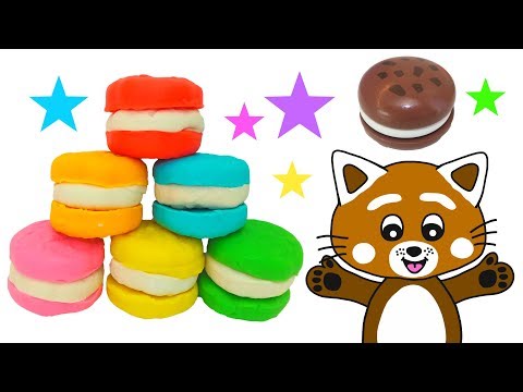 Pukkins bakar kakor - Lek och lär dig färger med Play Doh - Lek med oss