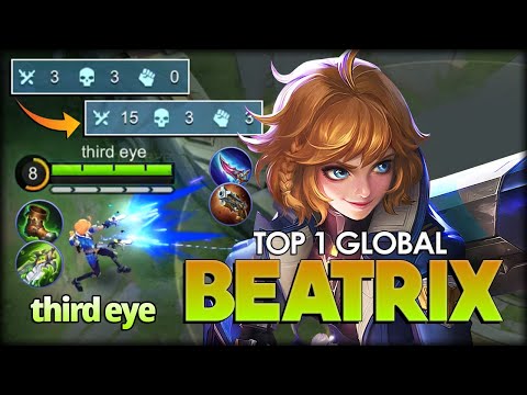 Powerful Space Agent! 93.6% Win Rate. third eye Top 1 Global Beatrix - Mobile Legends: Bang Bang