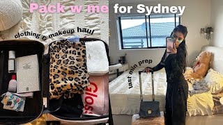 Packing last min for Sydney trip was not a good idea *very stressful*