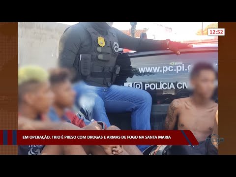 Em operação, trio é preso com drogas e armas de fogo na Santa Maria 11 11 2022