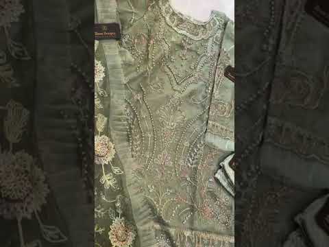 Ziaaz 263 Organza Wholesale Pakistani Suit – product video thumbnail