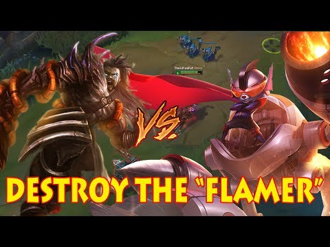 TRYNDAMERE VS RUMBLE TOP: DIAMOND SOLOQ - REVENGE ON THE FLAMER [Patch 7.13]