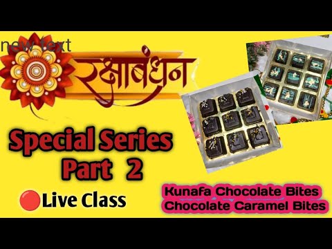 Kunafa Chocolate Bites and Caramel Chocolate Bites,  Rakhi Hamper Recipe! #kuhucakes #viralshort