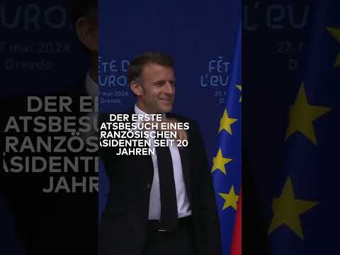 EMMANUEL MACRON: "Europa ist ..." So gut spricht Frankreichs Präsident deutsch I WELT #shorts