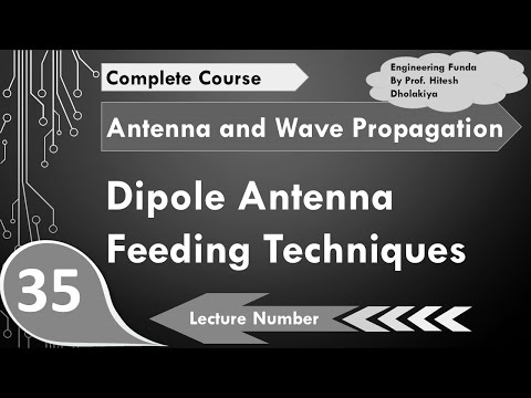 Dipole antenna feeding Techniques in Antenna and Wave Propagation by Engineering Funda