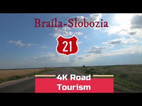 Driving Romania: DN21 Brăila - Slobozia - 4k relaxing drive through Bărăgan plains