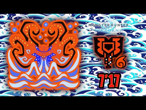 MHWorld Iceborne : Arch Tempered Namielle | 7'17 | Solo with Charge Blade