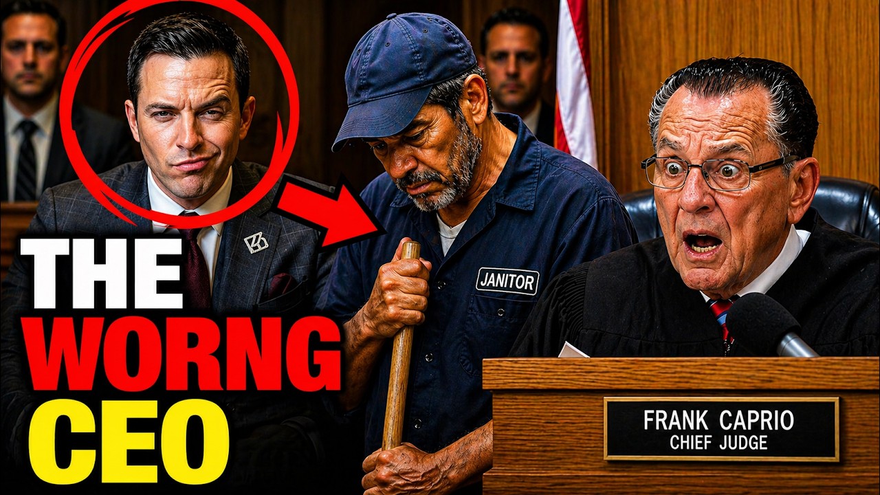 Arrogant CEO Humiliates Janitor Judge Caprio’s Secret Connection Stuns The Court