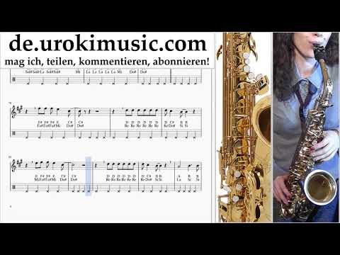 Saxophonunterricht Tenor Lady Gaga, Bradley Cooper - Shallow Noten Lernen um-i995